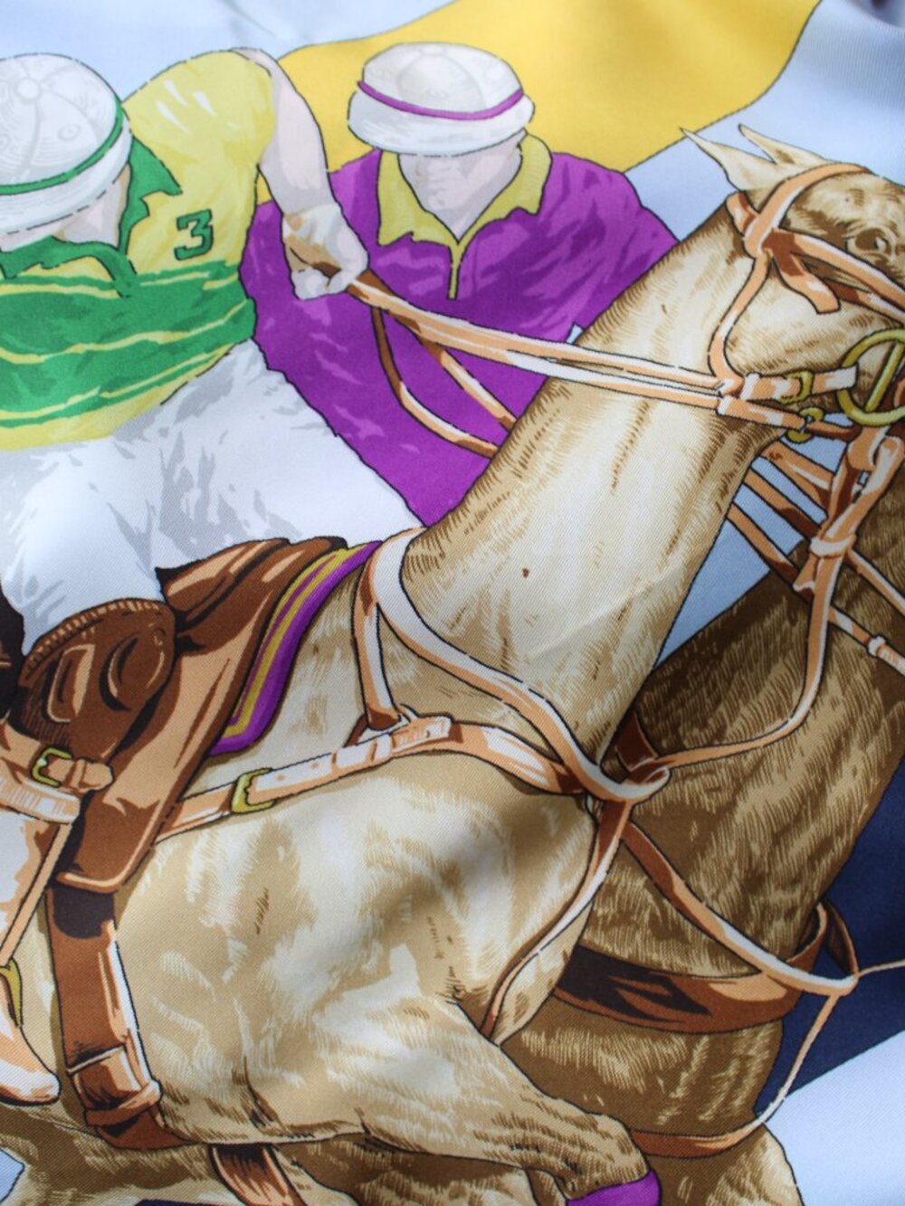 Ralph Lauren equestrian Polo horse halter silk scarf leather tunic dress top XS - Picture 12 of 12